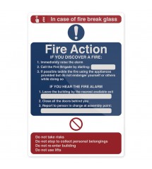 Fixman Waarschuwingsbord: In geval van brand