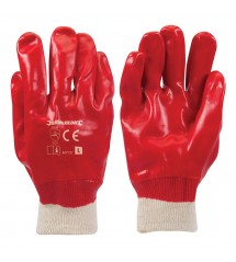 Silverline Rode PVC handschoenen